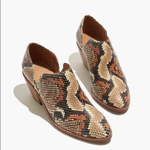 Madewell Ankle Boots Snake Skin Brand New NWTO